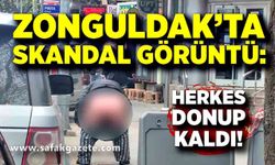 Zonguldak’ta cadde ortasında uygunsuz hareket şoku
