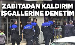 Zabıta ekiplerinden kaldırım işgallerine denetim