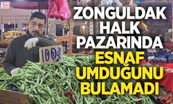 Zonguldak halk pazarında esnaf umduğunu bulamadı