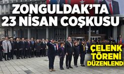 Zonguldak’ta 23 Nisan coşkusu: Çelenk töreni düzenlendi