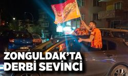 Zonguldak'ta taraftarlar Galatasaray'ın galibiyetini kutladı
