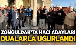 Zonguldak’ta hacı adayları dualarla uğurlandı