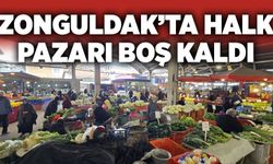 Zonguldak’ta halk pazarında sakinlik göze çarptı
