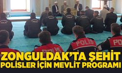 Zonguldak’ta şehit polisler için mevlit programı