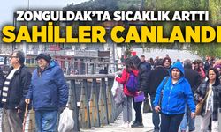 Zonguldak’ta sıcaklık arttı, sahiller canlandı