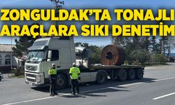 Zonguldak’ta tonajlı araçlara sıkı denetim