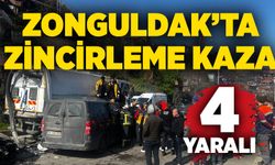 Zonguldak’ta zincirleme kaza: 4 yaralı