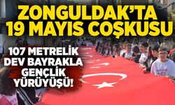 Zonguldak’ta 19 Mayıs Coşkusu: 107 Metrelik Dev Bayrakla Gençlik yürüyüşü !