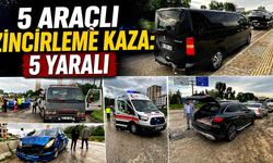 5 araçlı zincirleme kaza: 5 yaralı