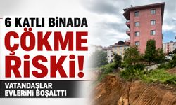 6 Katlı Binada Çökme Riski! Vatandaşlar Evlerini Boşalttı