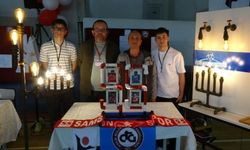 Meslek lisesi öğrencileri atık boruları sanata dönüştürdü