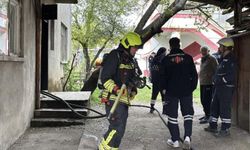 Bolu’da 2 Katlı Evde Banyo Yangını