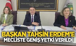 Başkan Tahsin Erdem’e mecliste geniş yetki verildi
