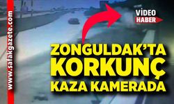 Zonguldak'ta 6 kişinin yaralandığı kaza güvenlik kamerasına yansıdı