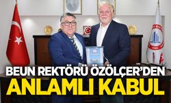 BEUN Rektörü Özölçer’den anlamlı kabul