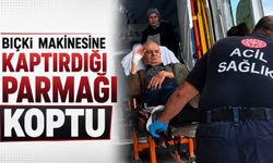 Bıçkı makinesine kaptırdığı parmağı koptu