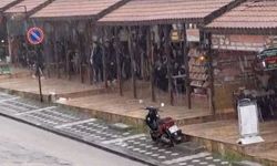 Mudurnu’da sağanak yağış hayatı olumsuz etkiledi