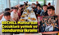BRCHILL Marina’dan çocuklara yemek ve dondurma ikramı
