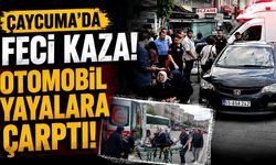 Çaycuma’da otomobil yayalara çarptı: 1 yaralı