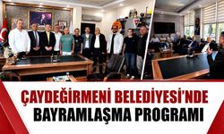 Çaydeğirmeni Belediyesinde bayramlaşma programı düzenlendi