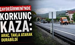 Çaydeğirmeni’nde korkunç kaza: Araç, takla atarak durabildi