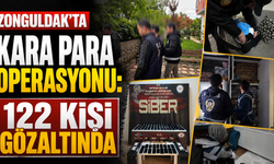 Zonguldak'ta kara para operasyonu: 122 kişi gözaltında