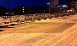 Çöken yol onarıldı