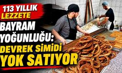 Devrek'in asırlık simit fırınında bayram mesaisi