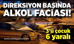Ters yönde alkollü sürücü kazaya neden oldu: 6 yaralı