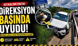 Direksiyon Başında Uyudu, Bariyerlere Çarptı