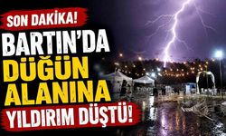 Bartın’daki düğünde yıldırım paniği yaşandı