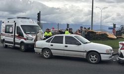 Trafik ışıklarında kaza; 1 yaralı