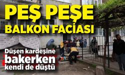 Aşağı düşen kardeşine bakarken kendisi de düştü