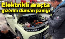 Elektrikli araçtan duman çıktı, nedeni bilinmiyor