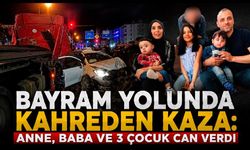 Bayram Yolunda Kahreden Kaza: Anne, Baba ve 3 Çocuk Can Verdi