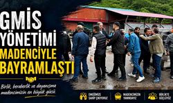 GMİS yönetimi madenciyle bayramlaştı
