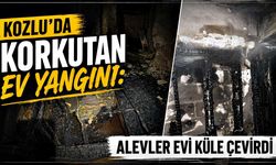 Kozlu’da Korkutan Ev Yangını: Alevler Evi Küle Çevirdi