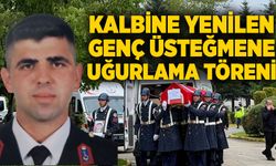 Kalbine yenilen genç üsteğmene uğurlama töreni