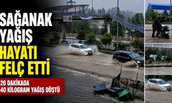 Karabük’te sağanak yağış hayatı felç etti
