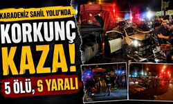 Karadeniz Sahil Yolu’nda korkunç kaza: 5 ölü, 6 yaralı