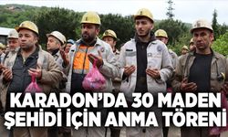 Karadon’da 30 maden şehidi için anma töreni düzenlendi