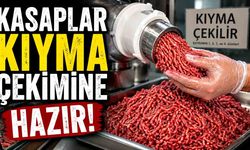 Kasaplar kıyma çekimine hazır