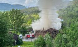 Kastamonu’da 250 yıllık tarihi konak çıkan yangında hasar gördü