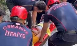 Kekik toplarken dere yatağına düşen çocuk yaralandı
