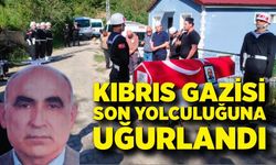 Bartın'da Kıbrıs Gazisi son yolculuğuna uğurlandı