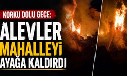 Korku dolu gece: Alevler mahalleyi ayağa kaldırdı