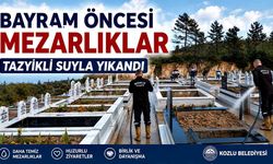 Kozlu Belediyesi’nden Mezarlıklarda Yoğun Temizlik