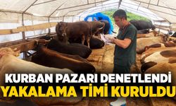 Kurban pazarı denetlendi, kurban yakalama timi kuruldu