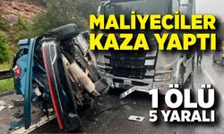 Maliyeciler kaza yaptı: 1 ölü, 5 yaralı