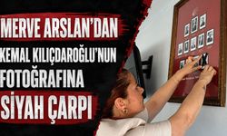 Merve Arslan’dan Kemal Kılıçdaroğlu’nun fotoğrafına siyah çarpı